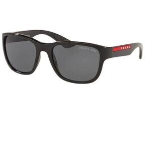 Prada Sport 01U 1AB-5Z1 59 Black Red Sunglasses SPS01U